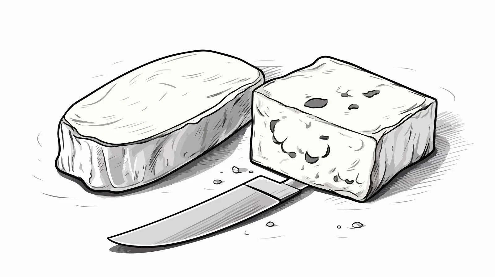 Butter Knife Line Drawing Cartoon Illustration — free download from Dotvec