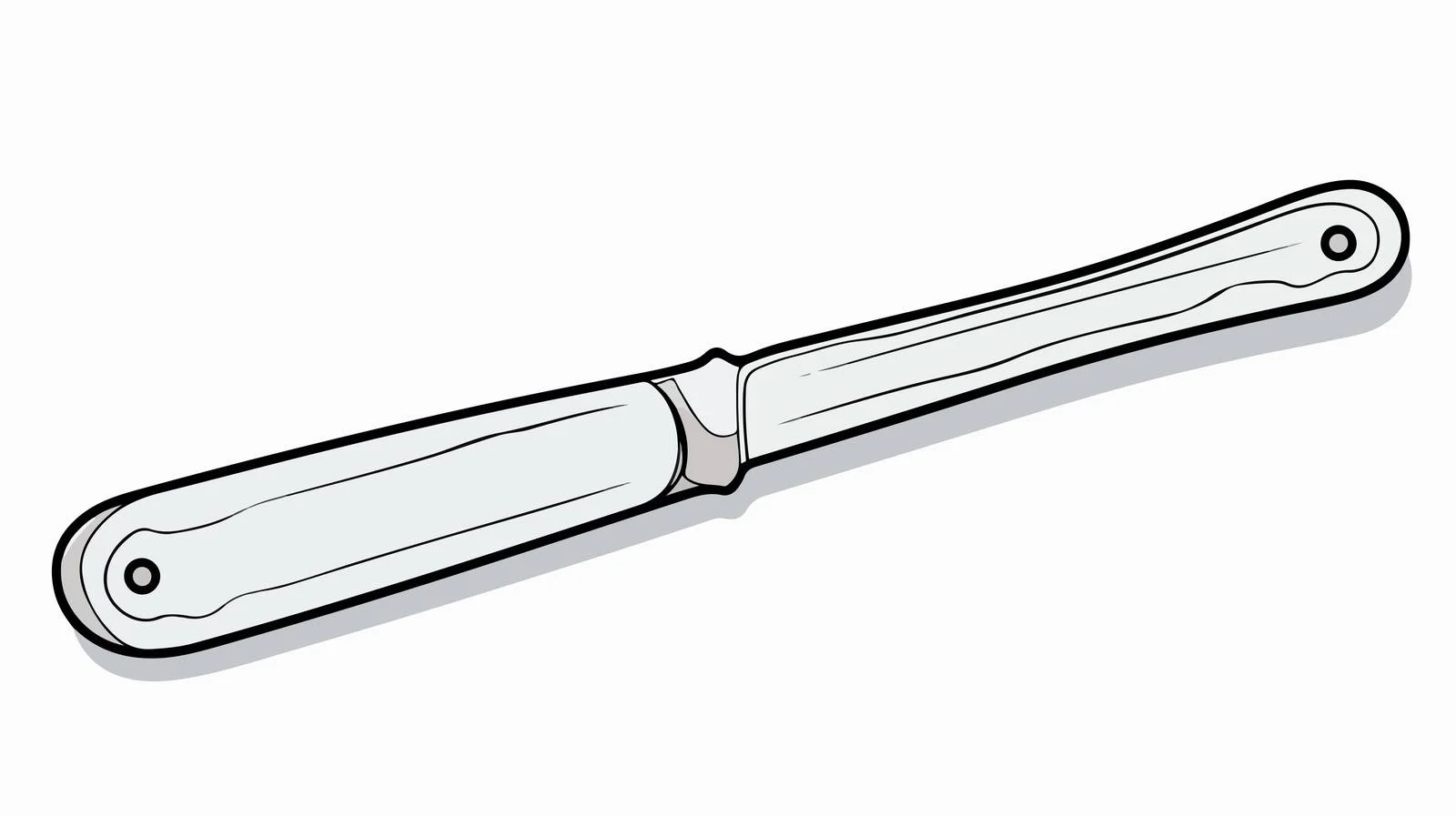 Cartoon Butter Knife Vector Illustration — free download from Dotvec
