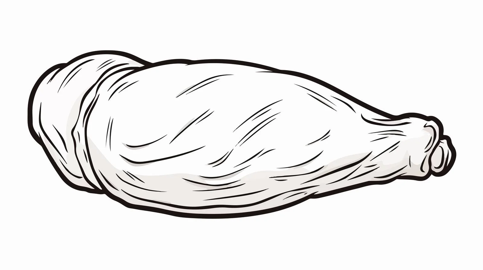 Cartoon Cooked Chicken Leg Illustration — free download from Dotvec