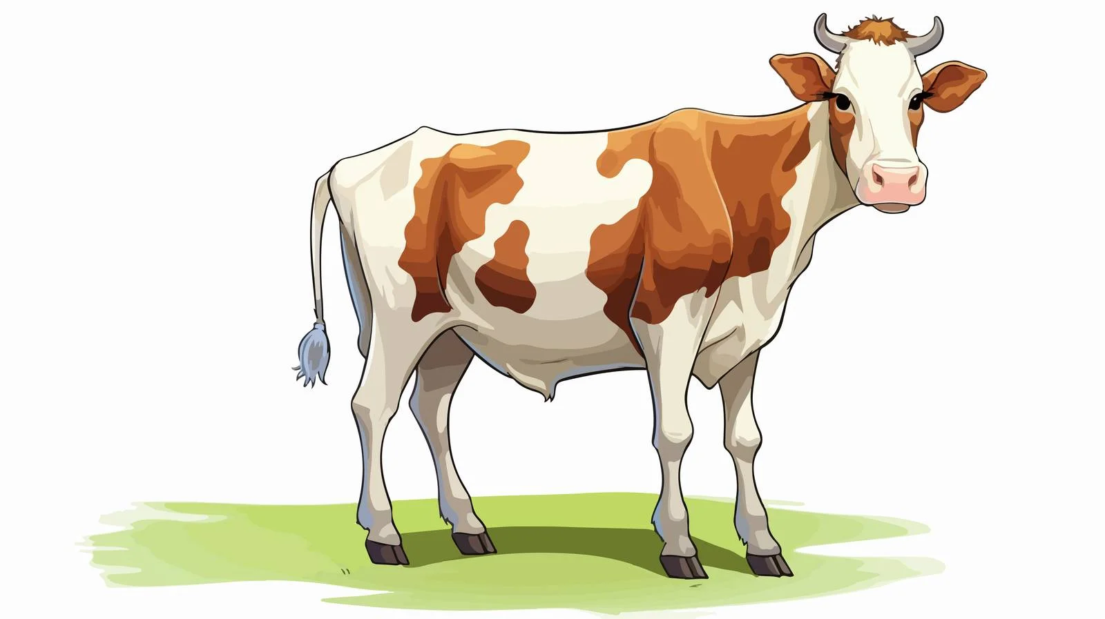 Farm Cartoon Cow Vector Illustration — free download from Dotvec