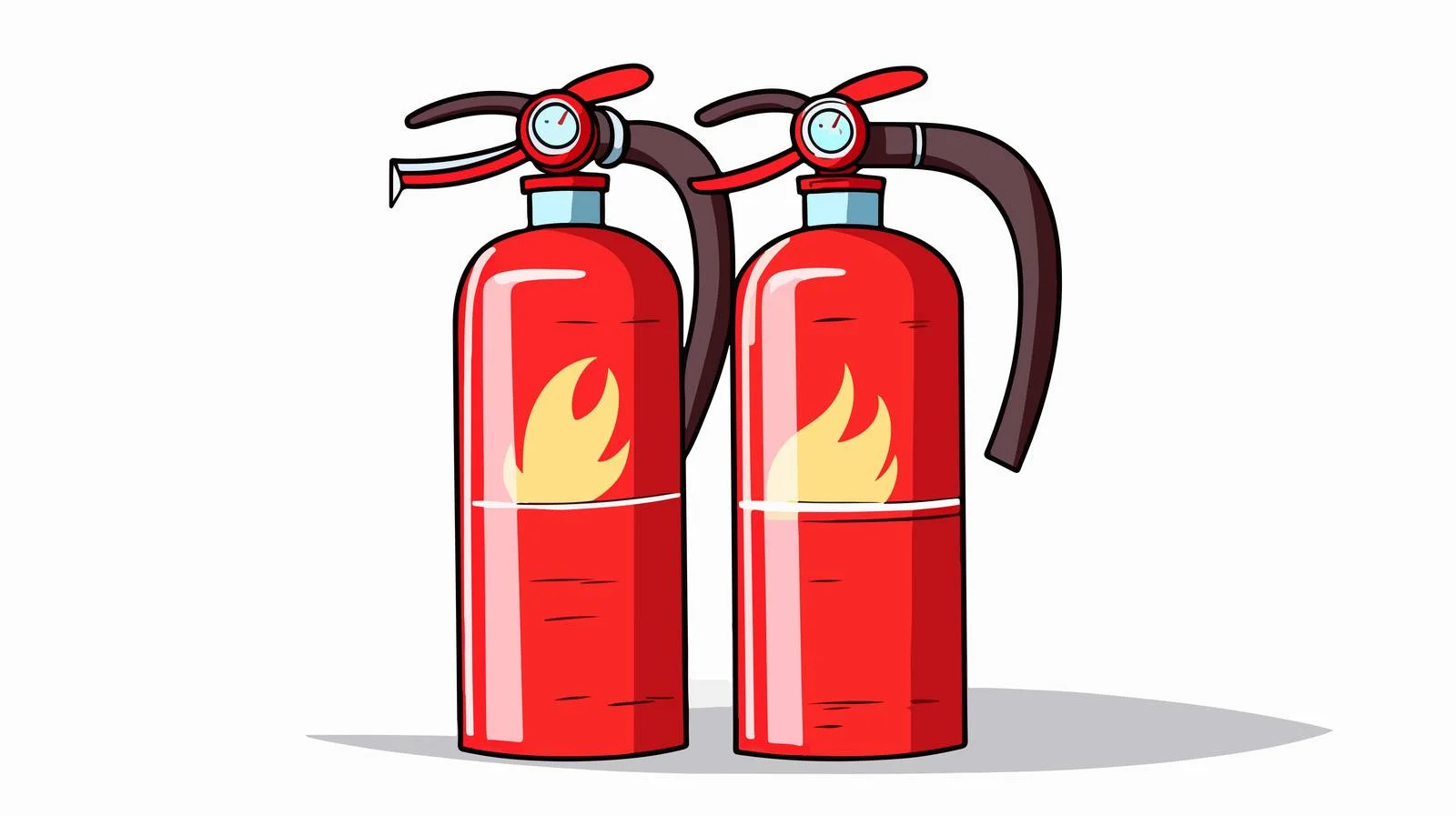 Cartoon Fire Extinguisher Illustration — free download from Dotvec