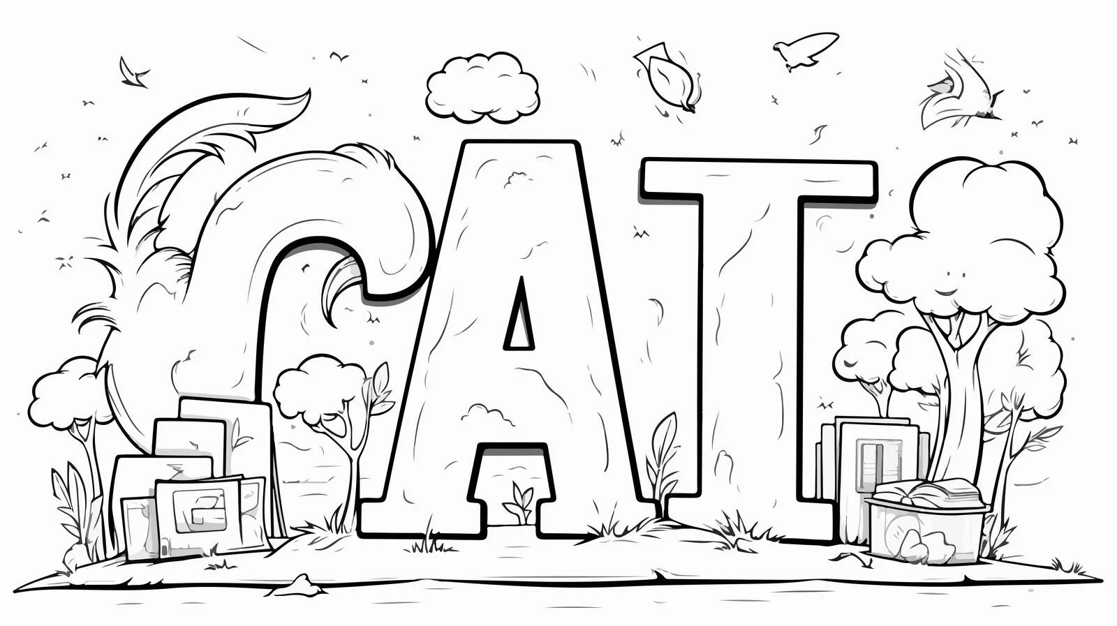 Cartoon Font Quiz Vector Illustration — free download from Dotvec