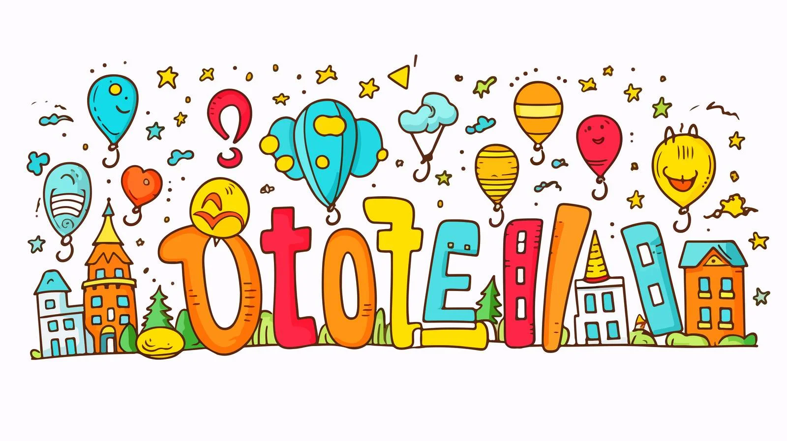 Cartoon Font Quiz Stock Vector Image — free download from Dotvec