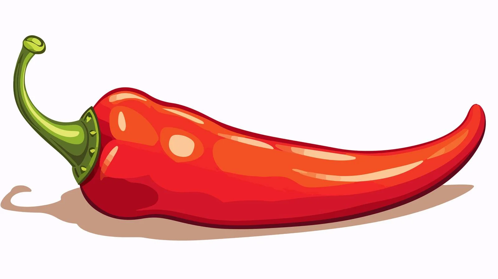 Cartoon Hot Chilly Line Drawing Vector — free download from Dotvec