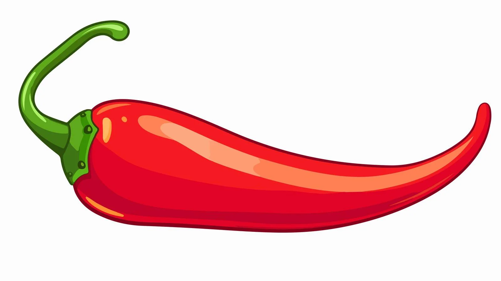 Cartoon Hot Chilly Line Drawing Vector — free download from Dotvec
