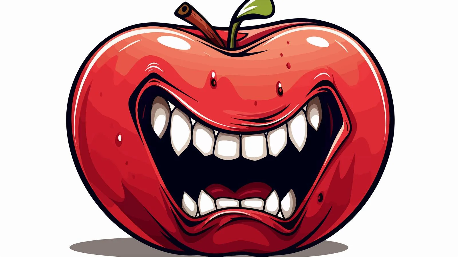 Juicy Bitten Apple Line Drawing Vector — free download from Dotvec