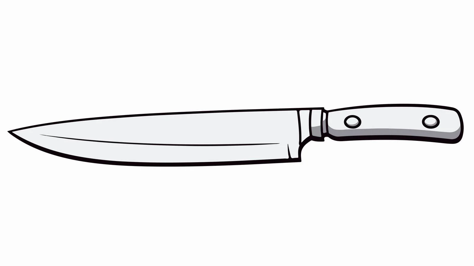 Cartoon Kitchen Knife Illustration — free download from Dotvec