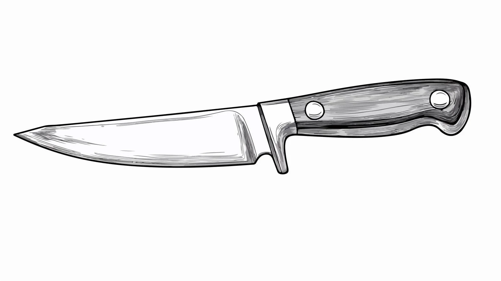 Cartoon Kitchen Knife Vector Illustration — free download from Dotvec