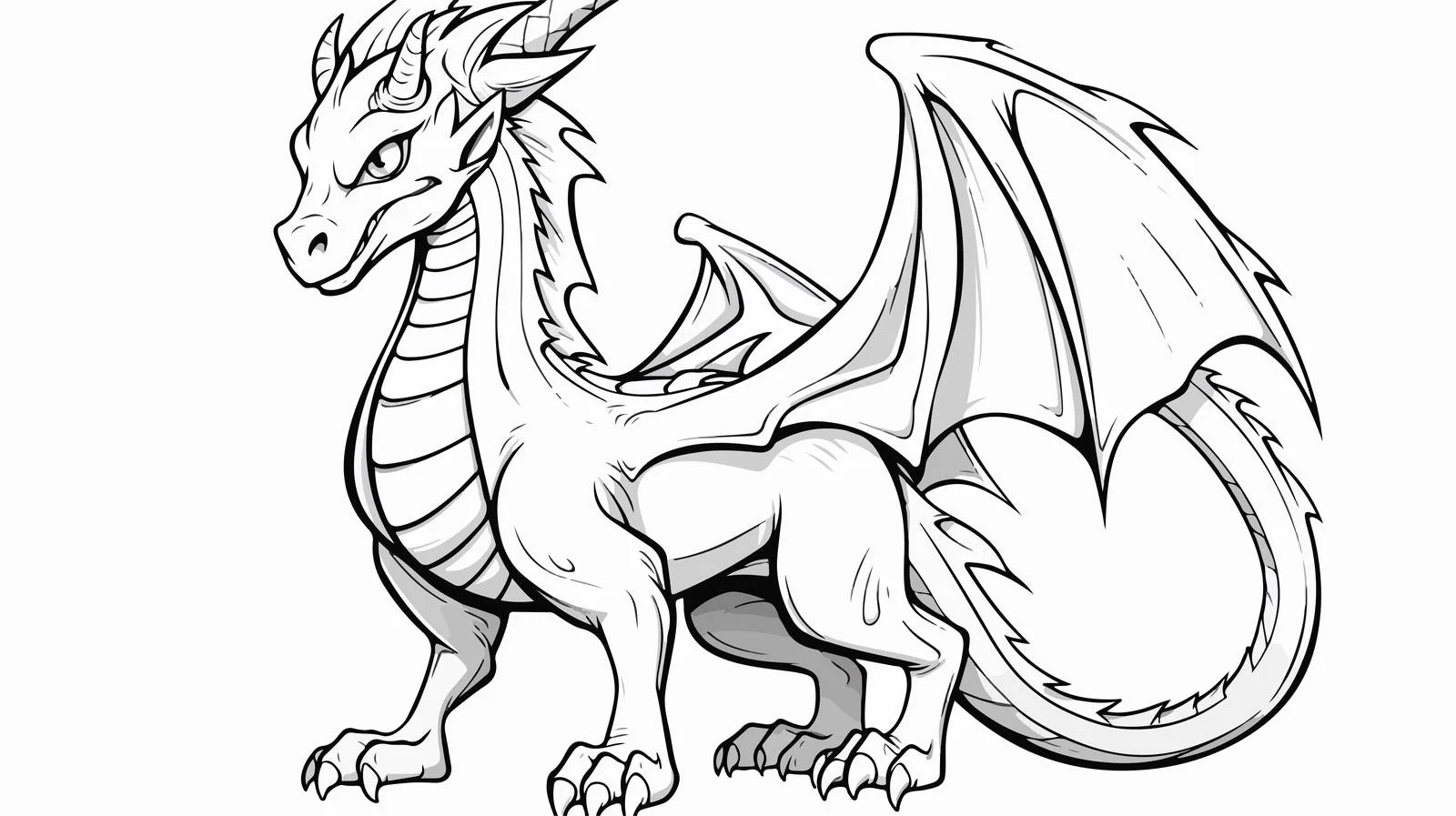Cartoon Magical Dragon Vector Illustration — free download from Dotvec