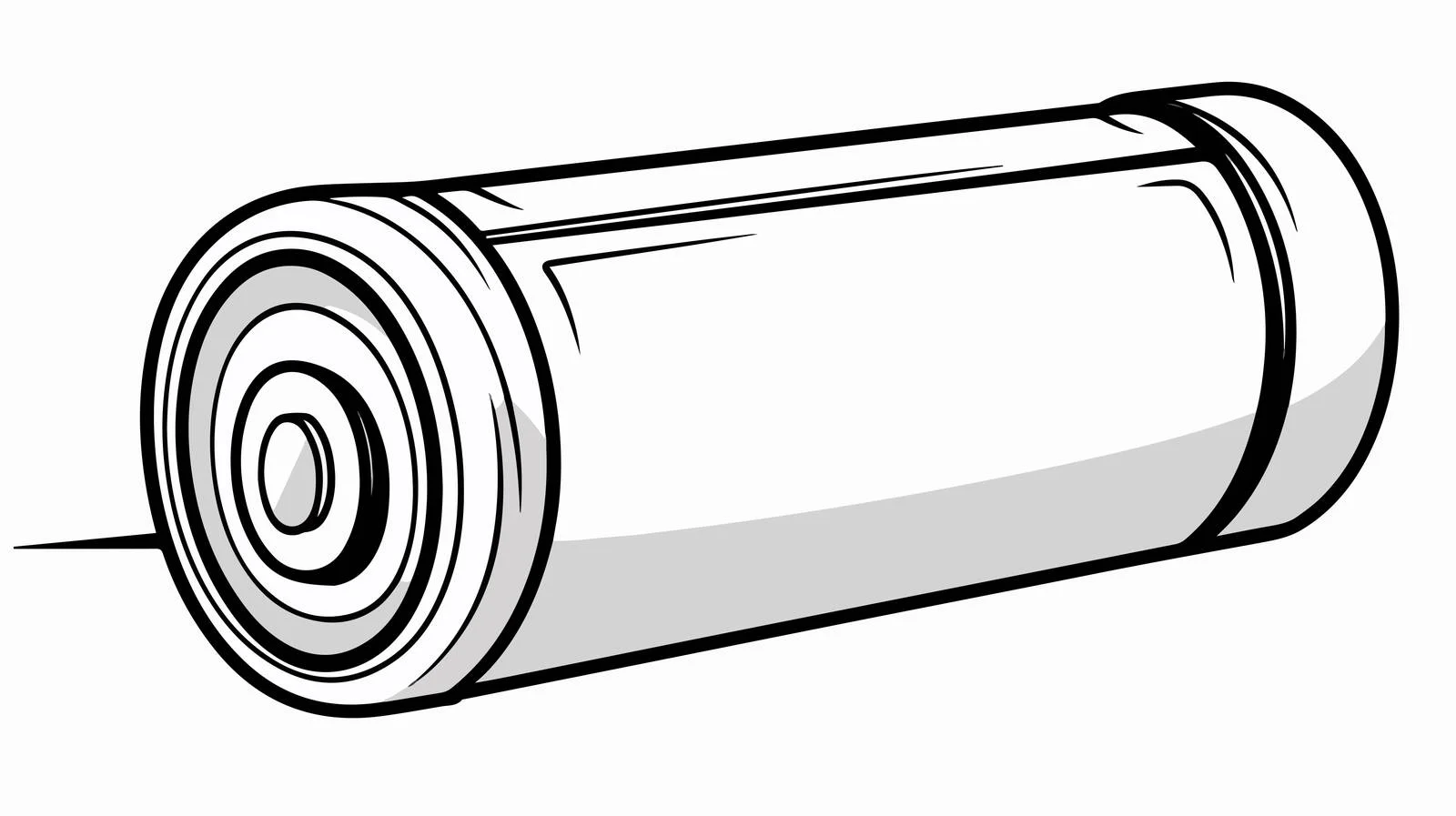 Battery Cartoon Line Drawing Vector Illustration — free download from Dotvec