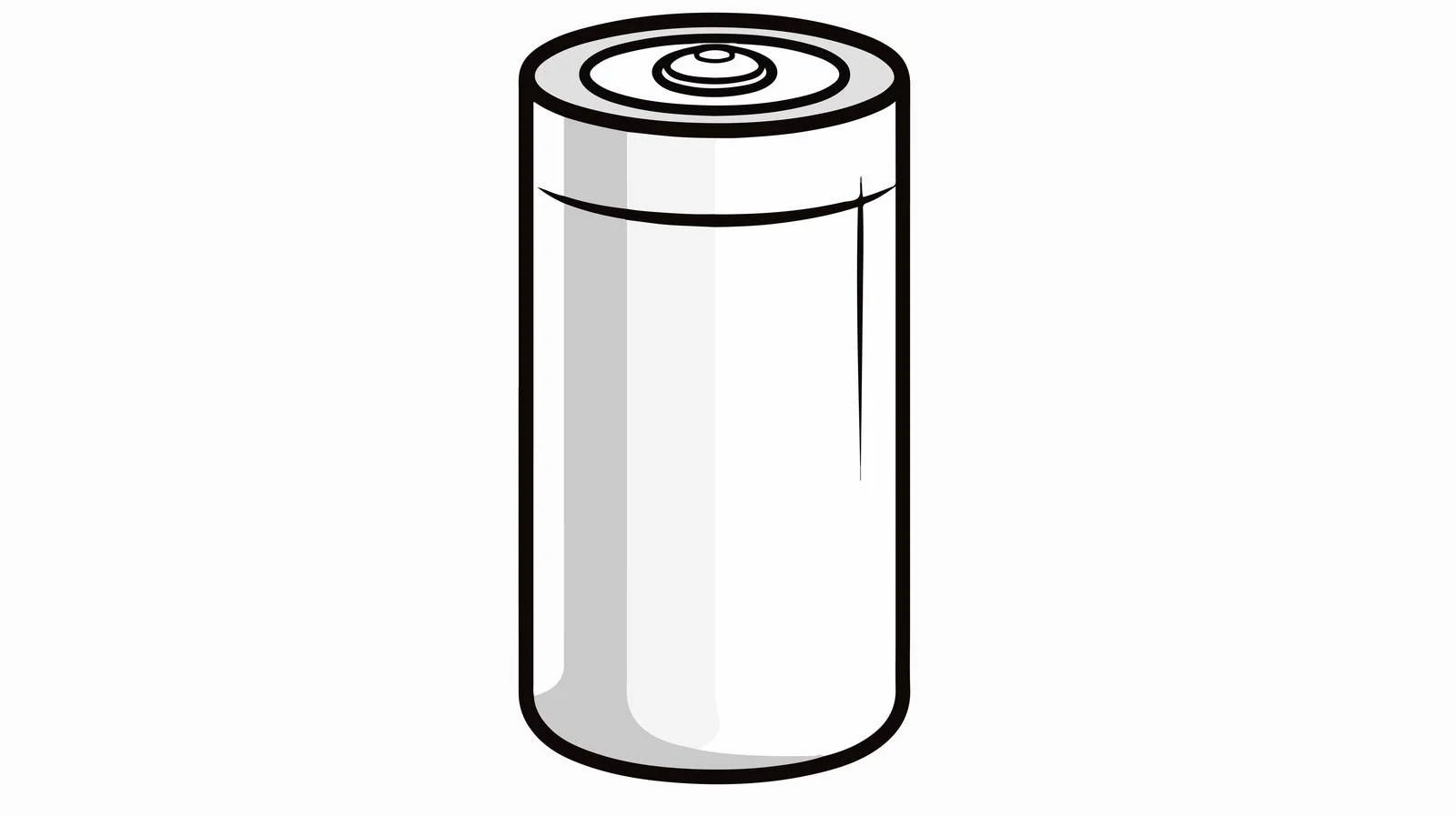 Battery Cartoon Line Drawing Vector Illustration — free download from Dotvec