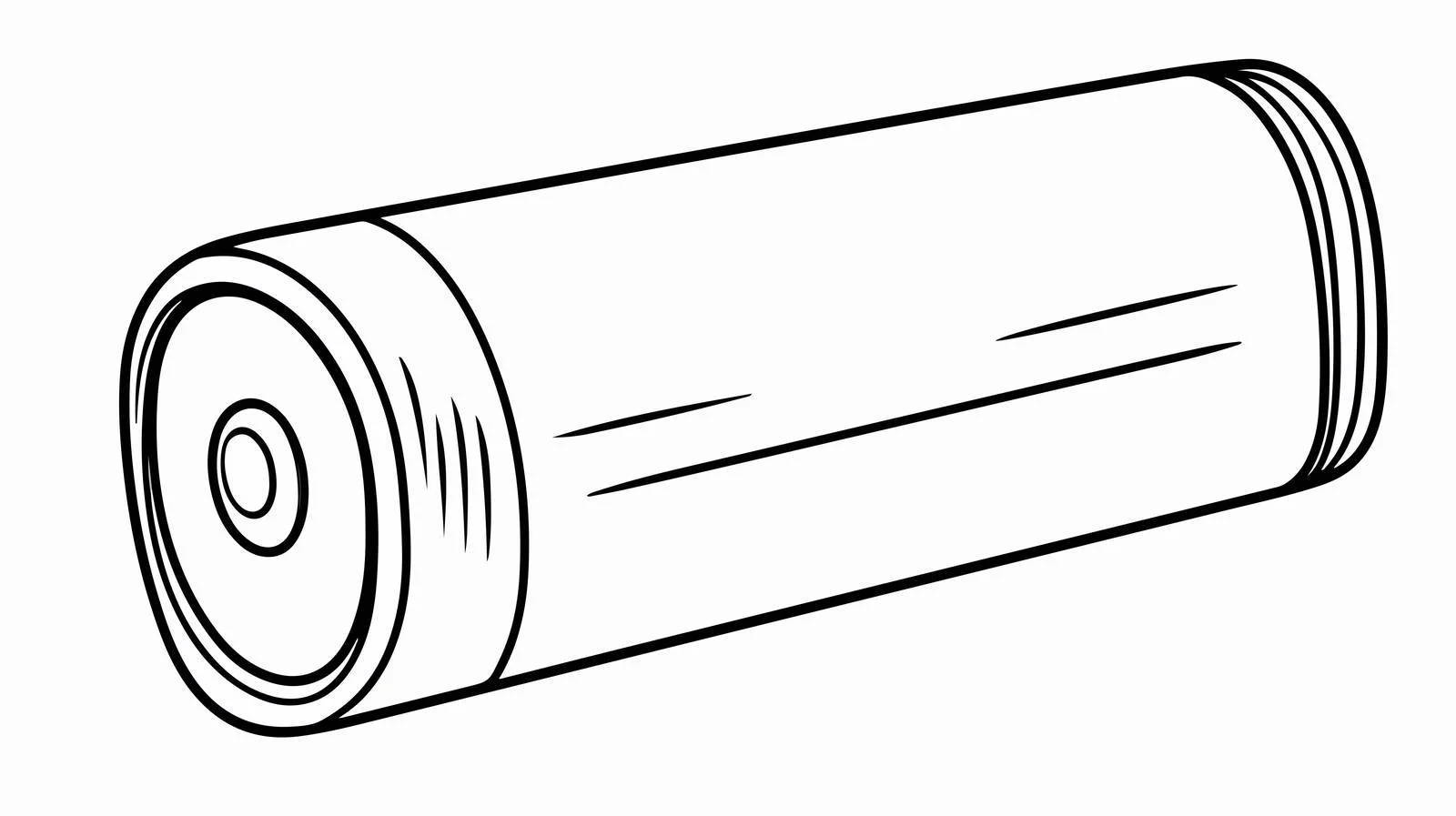 Battery Cartoon Line Drawing Vector Illustration — free download from Dotvec