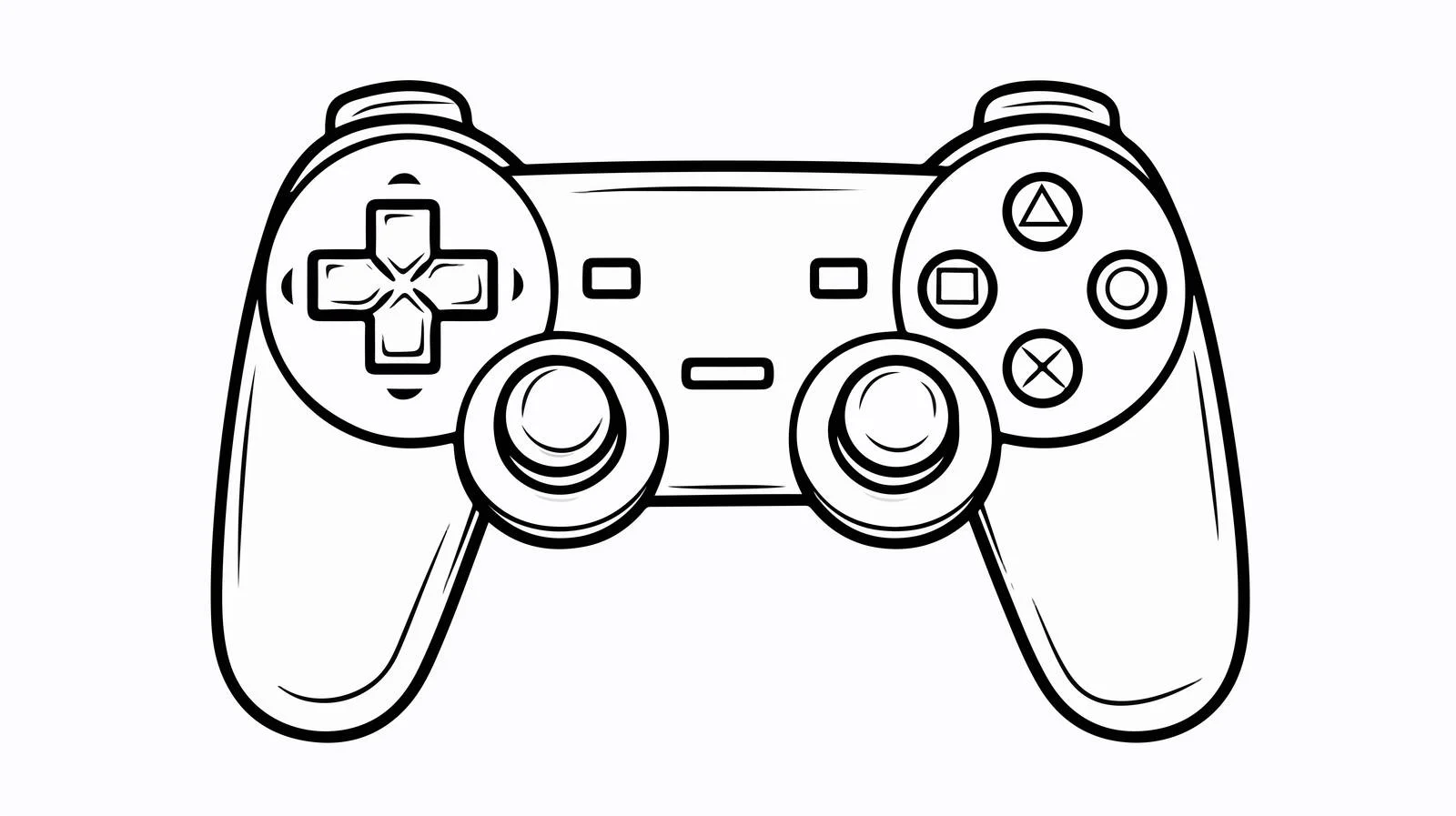 Cartoon Game Controller Illustration — free download from Dotvec