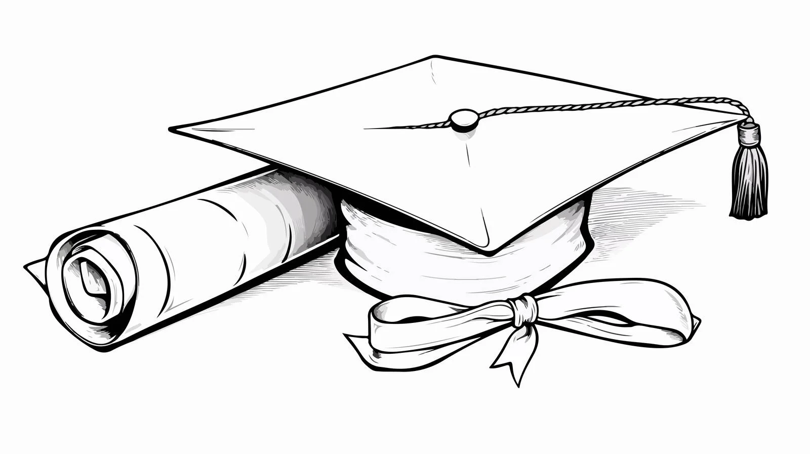 Illustration Graduation Diploma Icon — free download from Dotvec