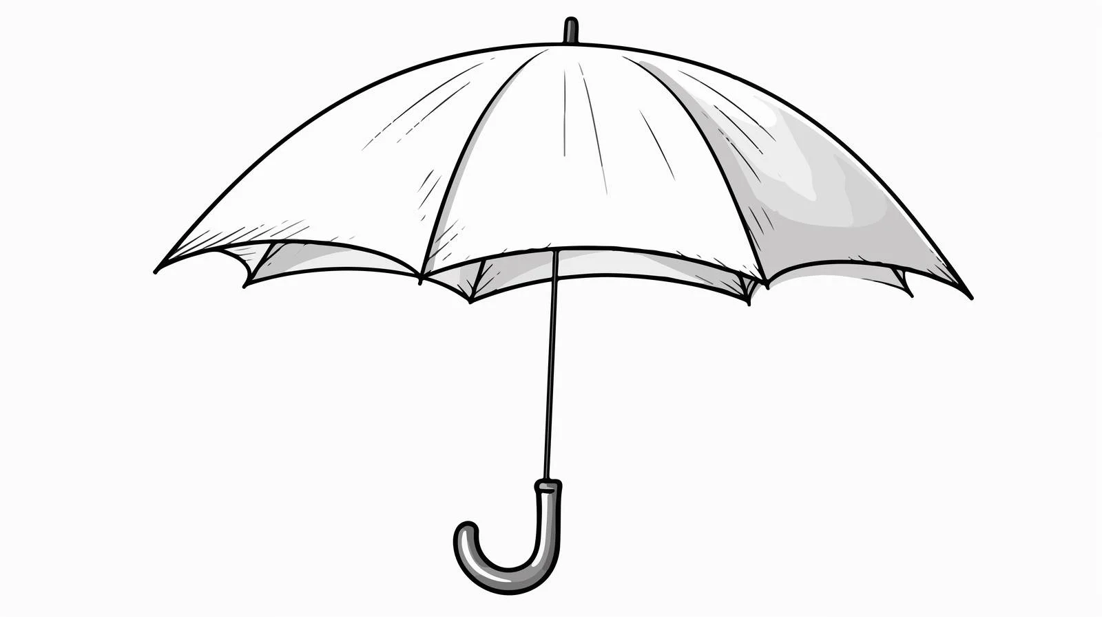 Umbrella Line Drawing Cartoon Illustration — free download from Dotvec