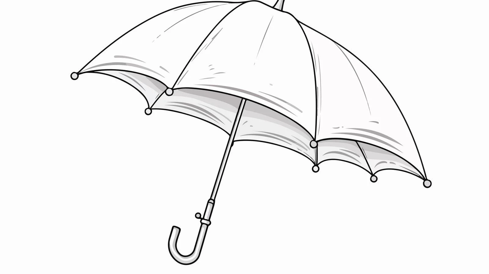 Umbrella Cartoon Line Drawing Illustration — free download from Dotvec