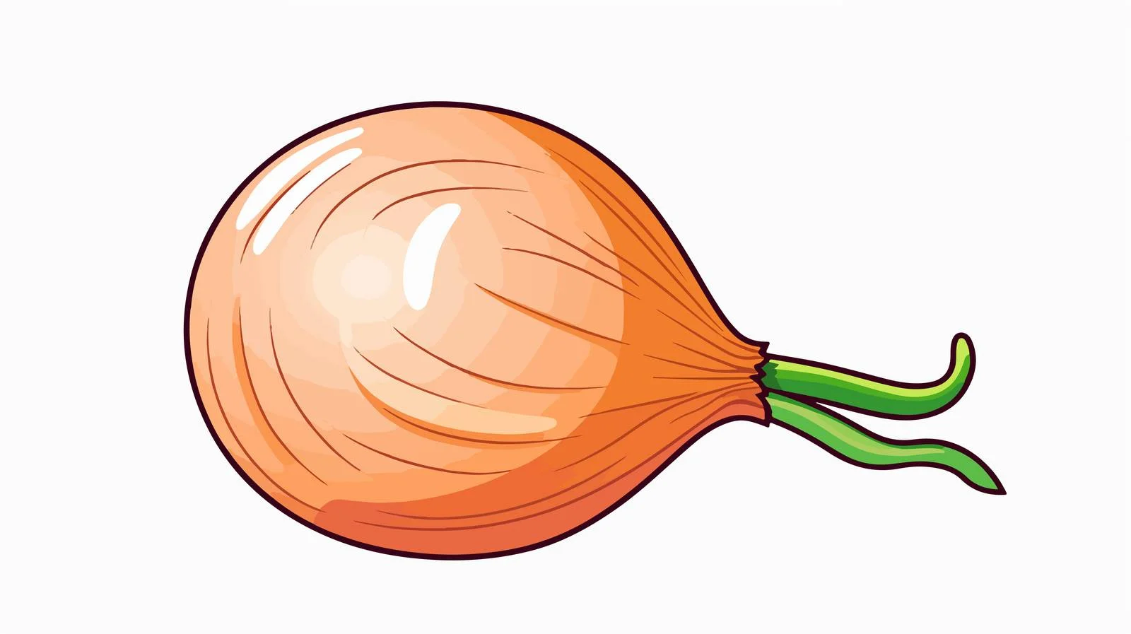 Cartoon Onion Vector Illustration — free download from Dotvec