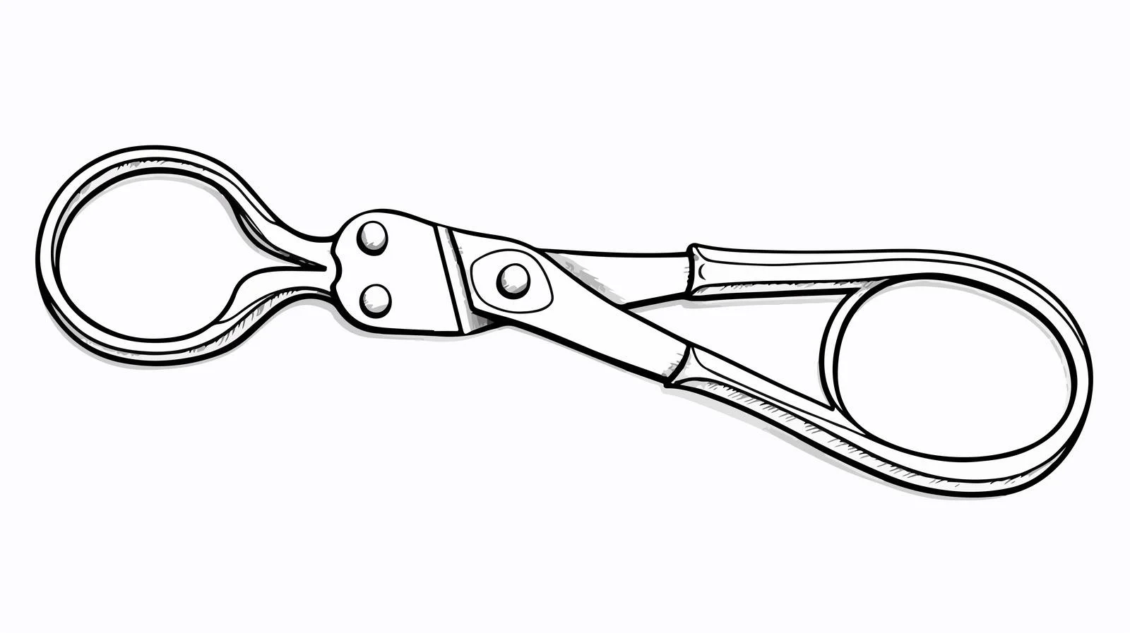Cartoon Open Scissors Illustration — free download from Dotvec