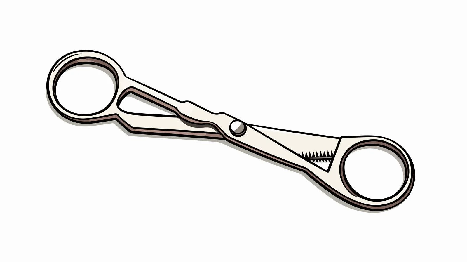 Cartoon Open Scissors Illustration — free download from Dotvec
