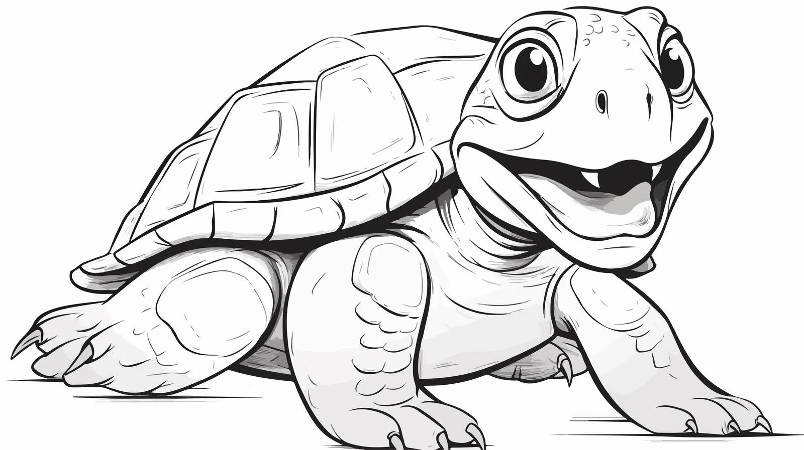 Shocked Cartoon Turtle Vector Illustration — free download from Dotvec
