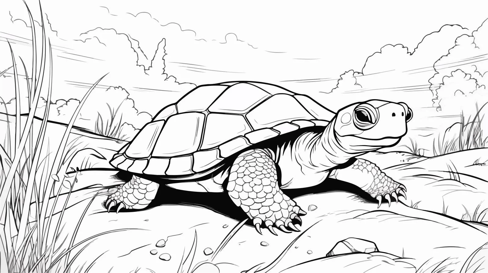 Shocked Turtle Cartoon Vector Illustration — free download from Dotvec