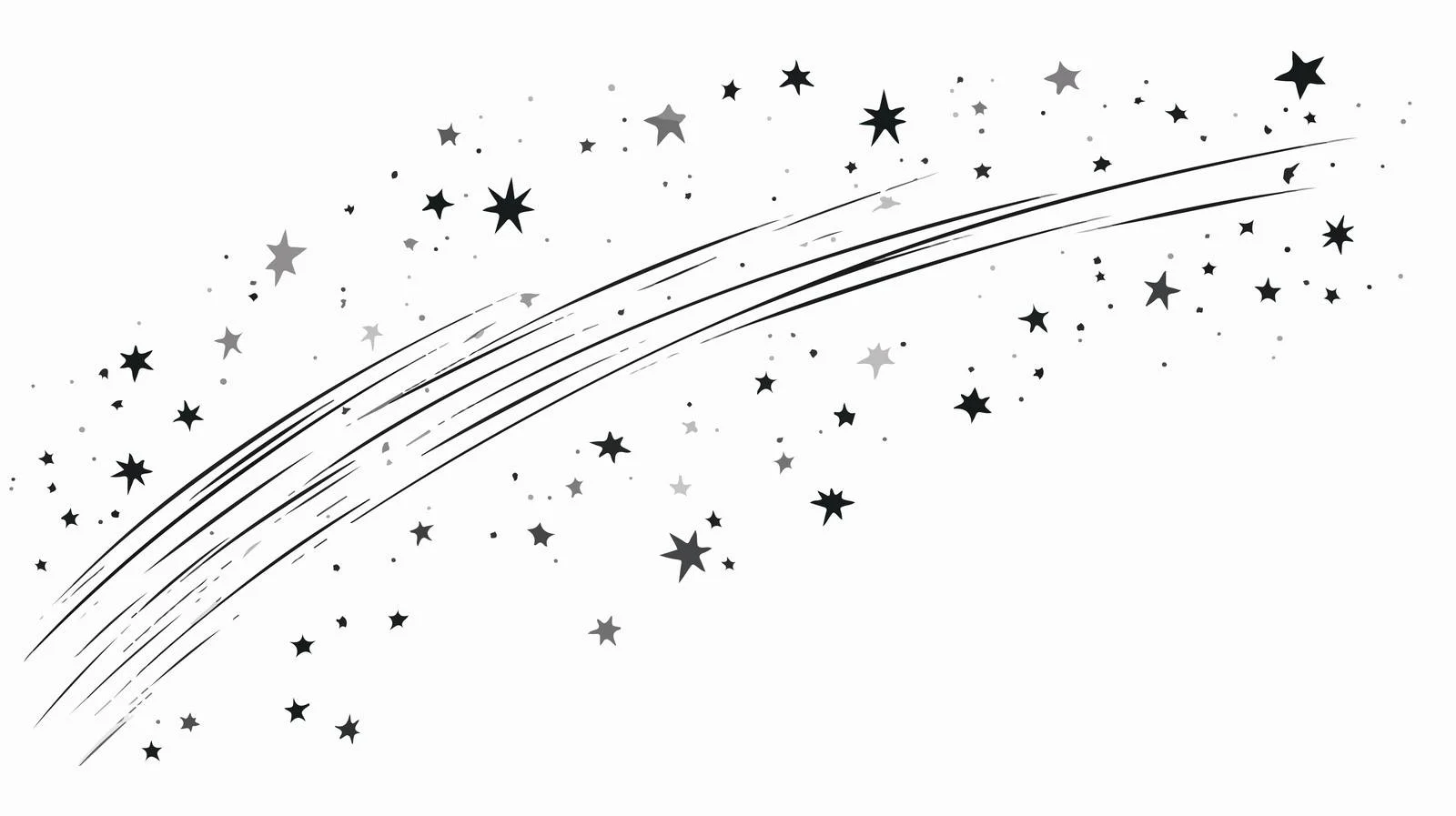 Cartoon Shooting Stars Vector Illustration — free download from Dotvec