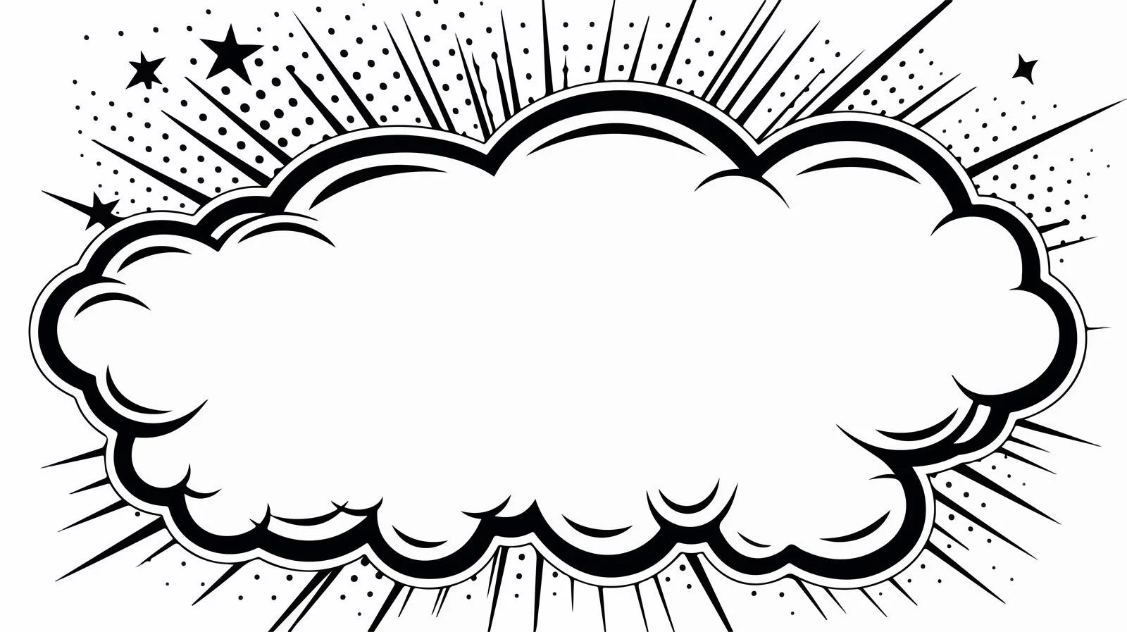 Cartoon Speech Bubble Illustration — free download from Dotvec