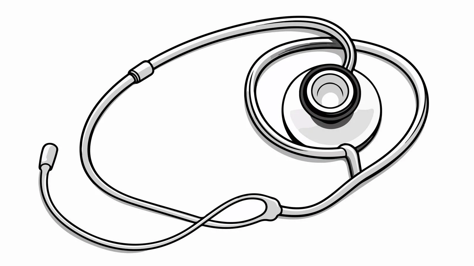 Medical Cartoon Stethoscope Vector Illustration — free download from Dotvec