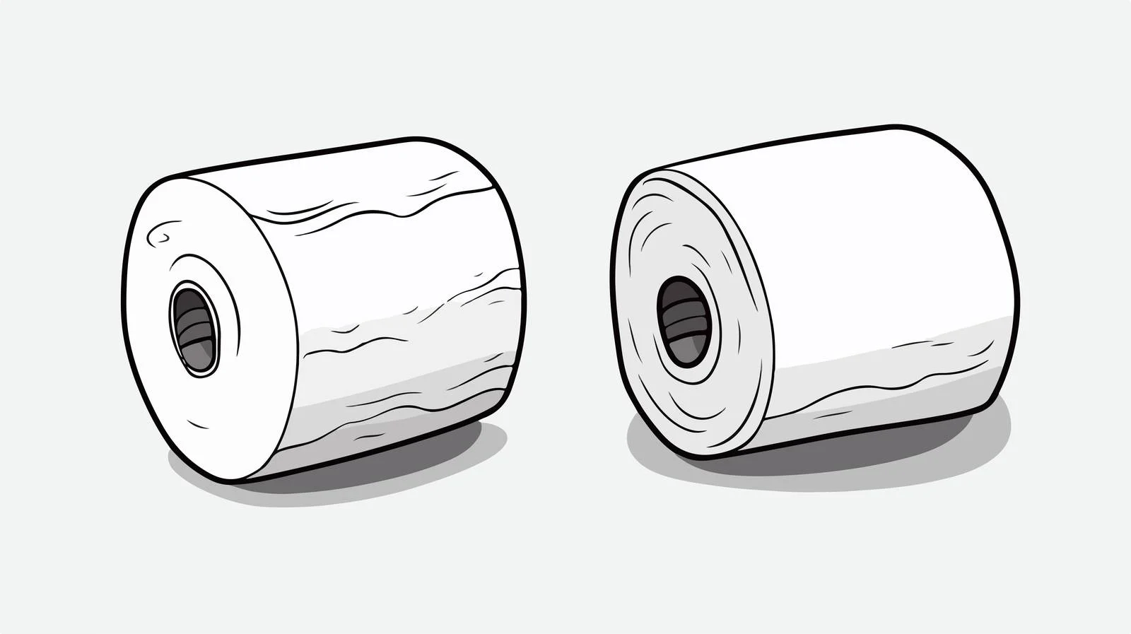 Cartoon Toilet Roll Vector Illustration — free download from Dotvec