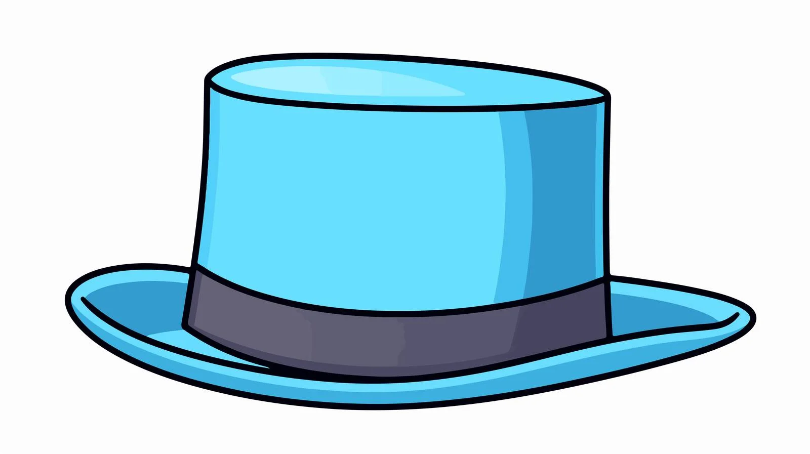 Top Hat Line Drawing Vector Cartoon — free download from Dotvec