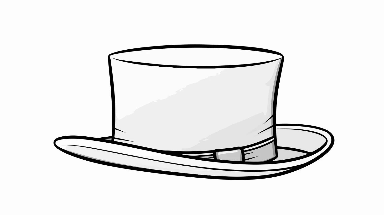 Elegant Top Hat Line Drawing Vector — free download from Dotvec