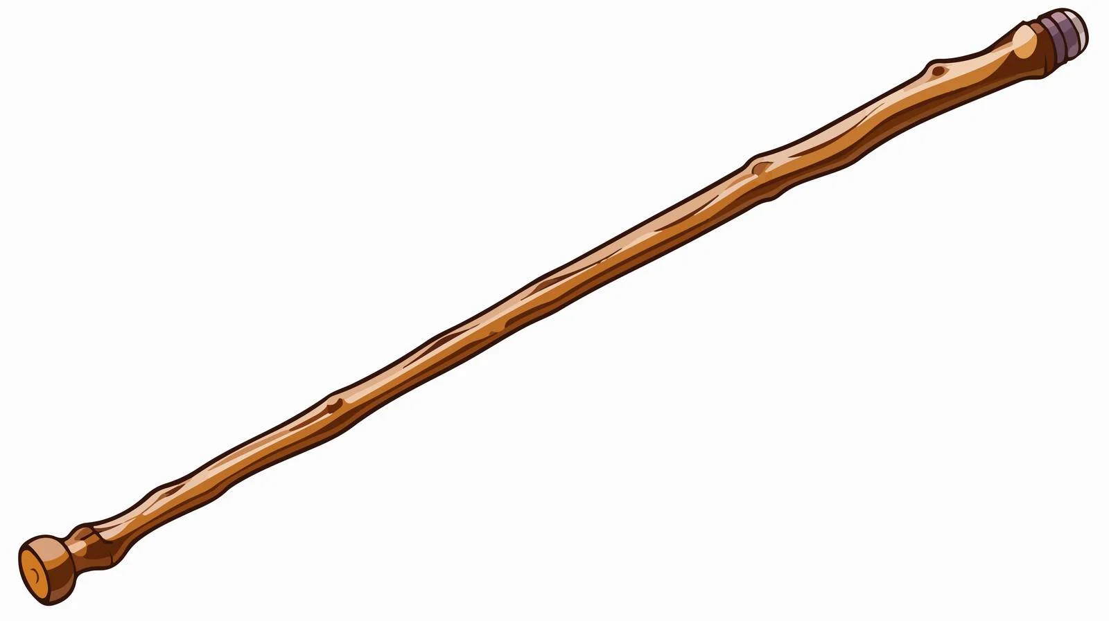 Cartoon Walking Stick Line Drawing Vector — free download from Dotvec