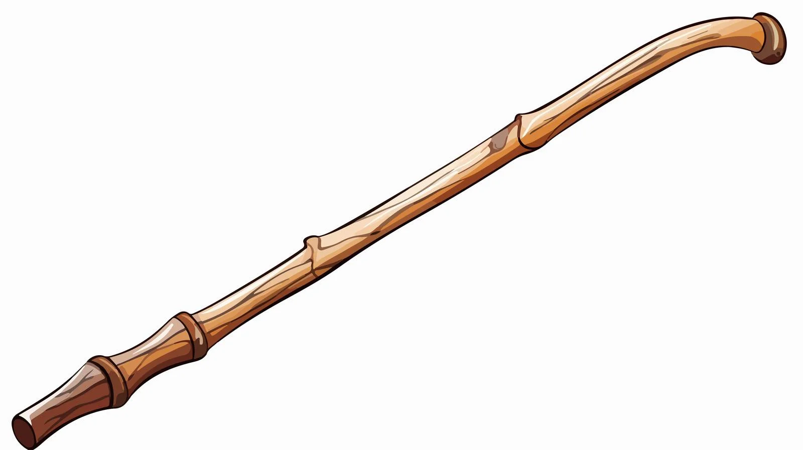 Cartoon Walking Stick Vector Illustration — free download from Dotvec