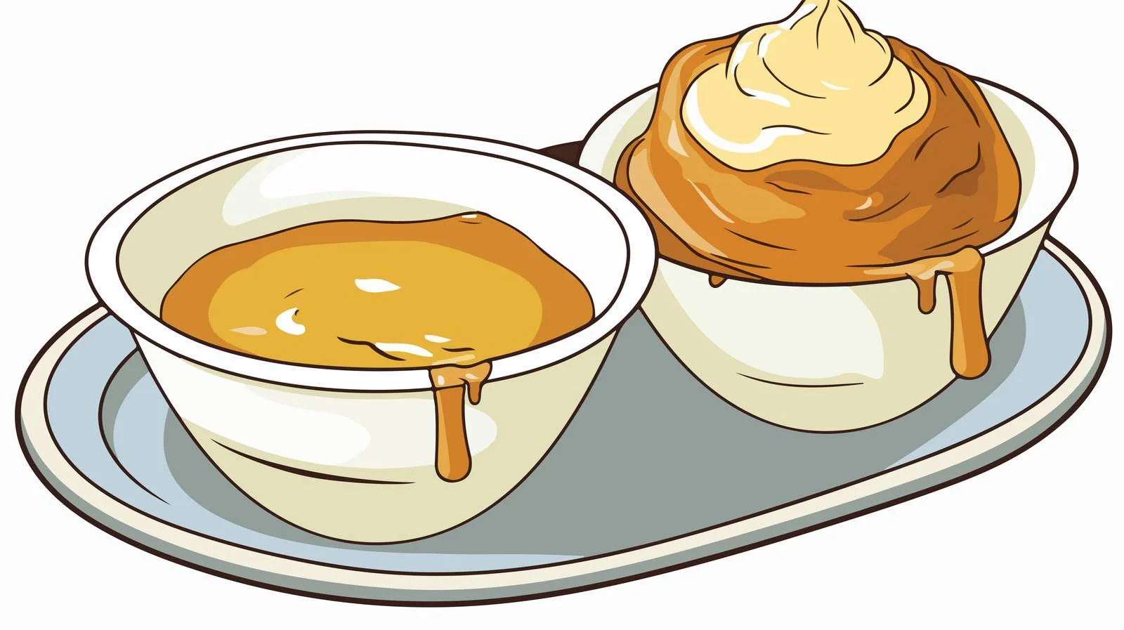 Illustration Yorkshire Pudding and Gravy — free download from Dotvec