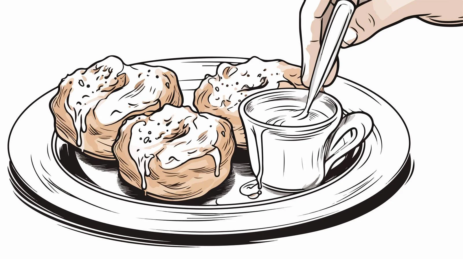 Yorkshire Pudding Cartoon Illustration — free download from Dotvec