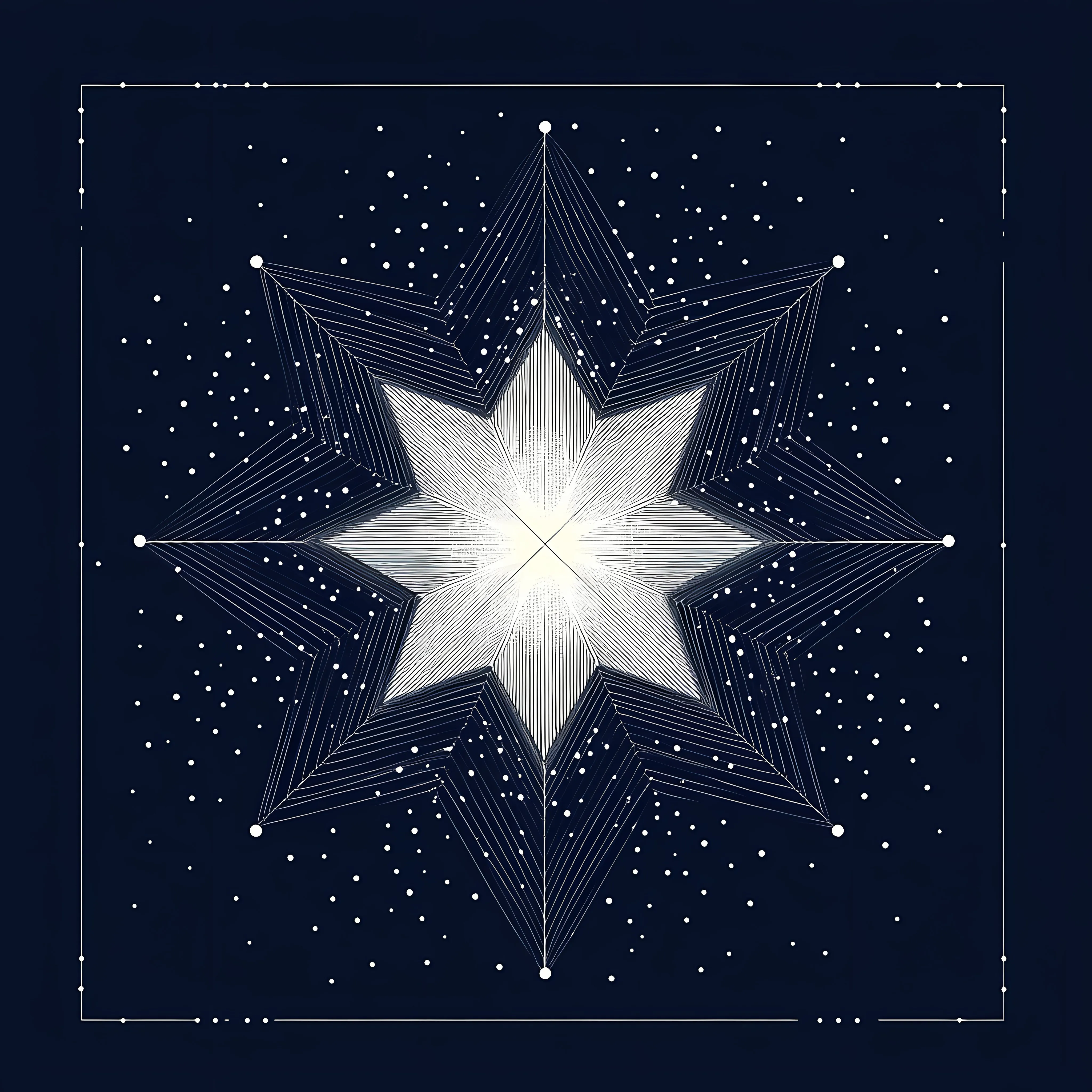Flat Vector Illustration of Linear Geometric Stars — free download from Dotvec