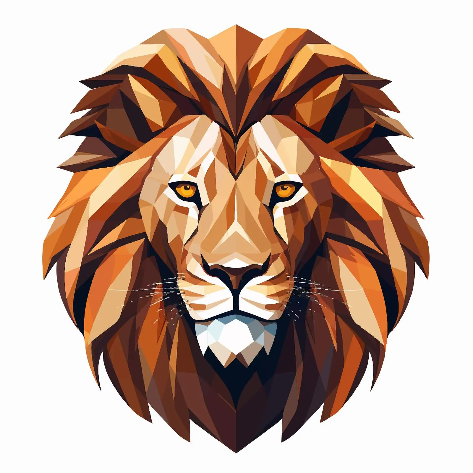 Top View Lion Vector Illustration on White Background — free download from Dotvec