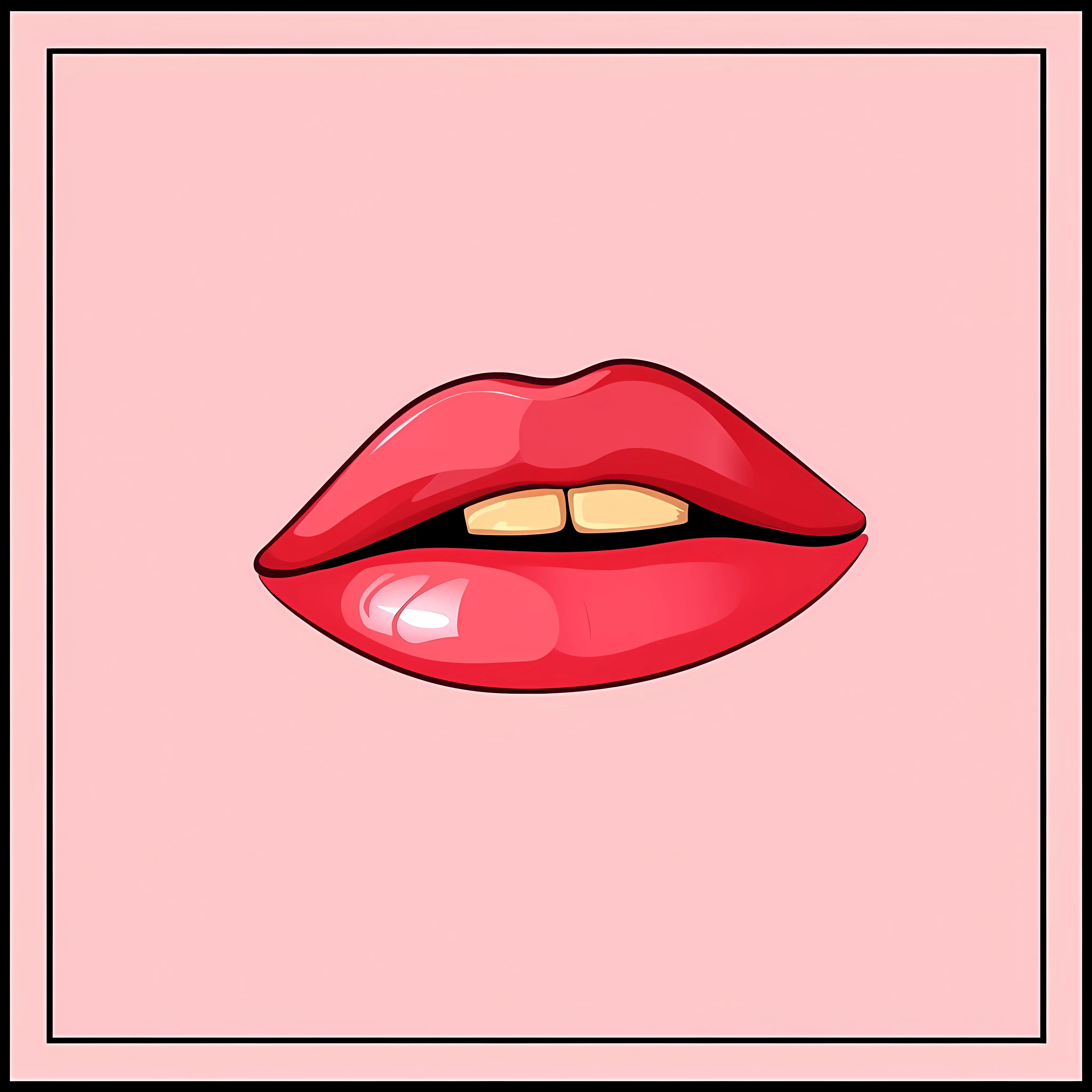 Flat Vector Cartoon Lipstick Makeup Illustration — free download from Dotvec
