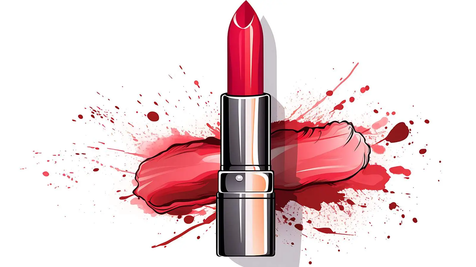 Hand-Drawn Lipstick Cartoon Sketch — free download from Dotvec