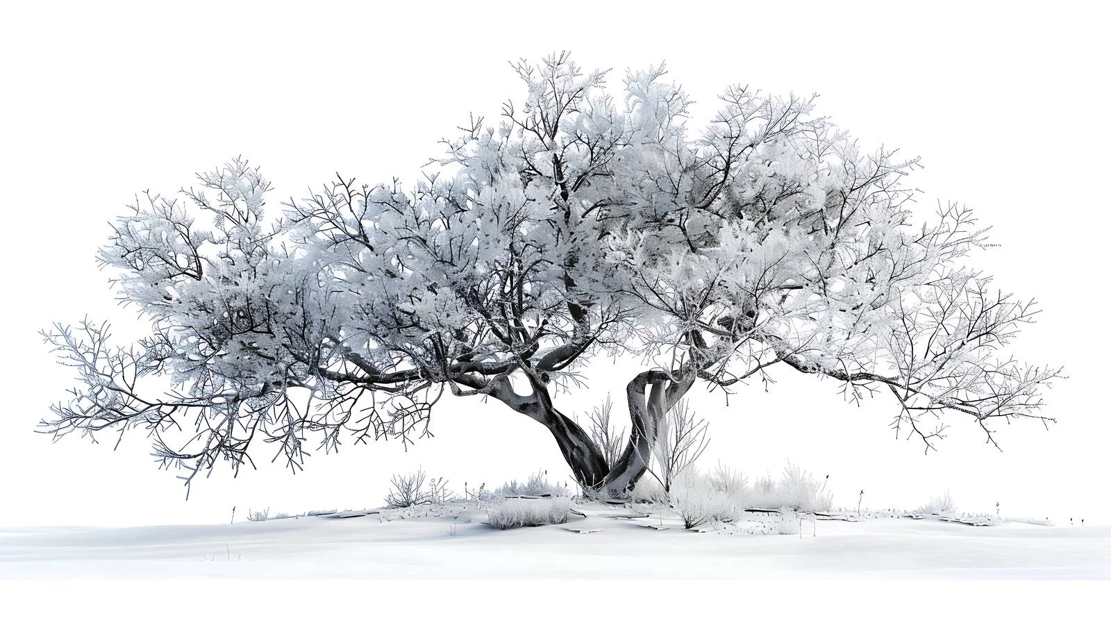 Frozen Listevyanka scenery with white backdrop — free download from Dotvec