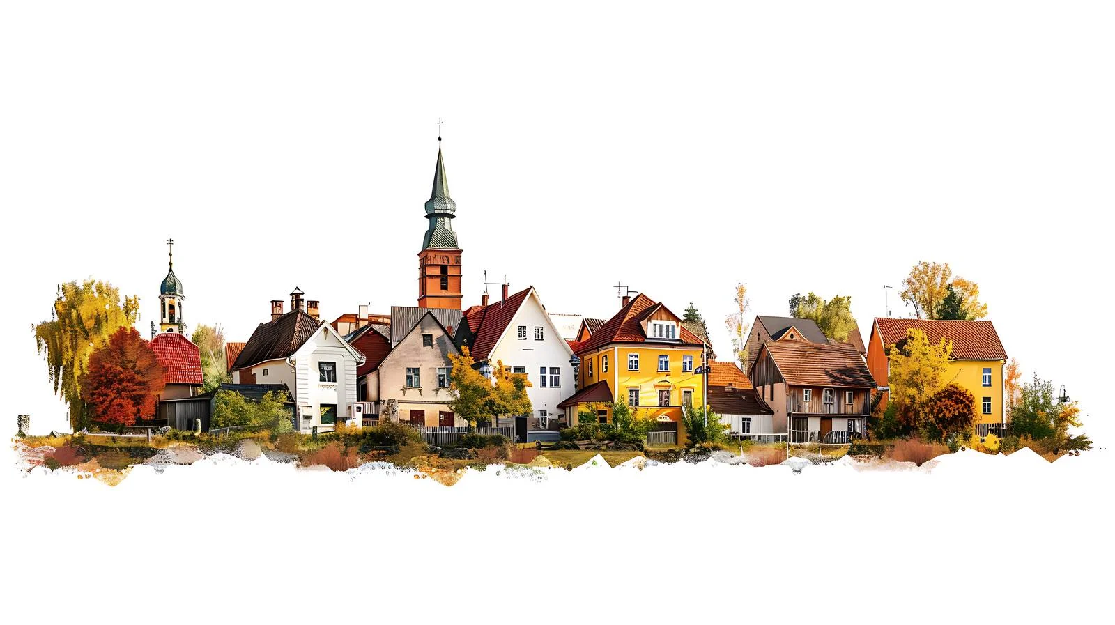 Lisztwyanka Town Isolated White Background — free download from Dotvec