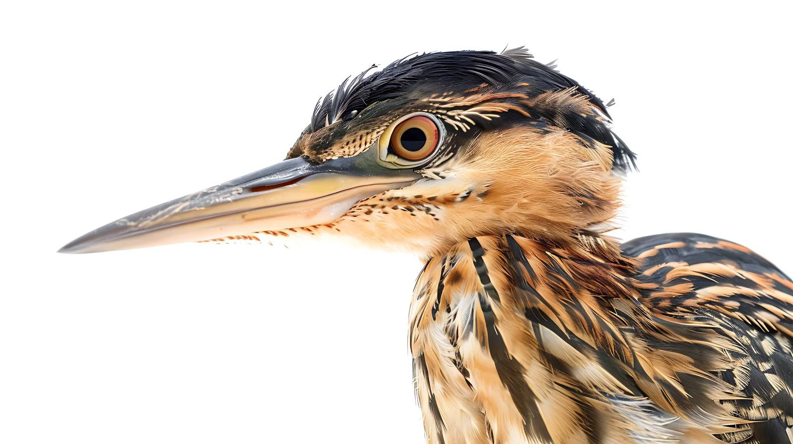 Detailed Little Bittern Close-Up Isolation — free download from Dotvec