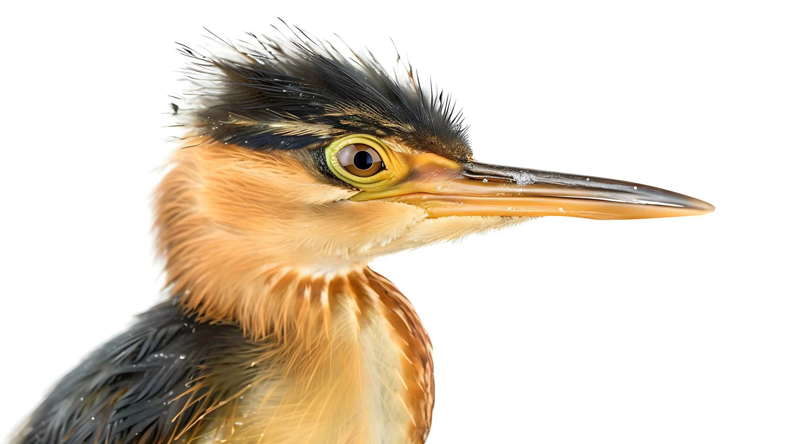 Close-up Isolated Little Bittern Bird — free download from Dotvec
