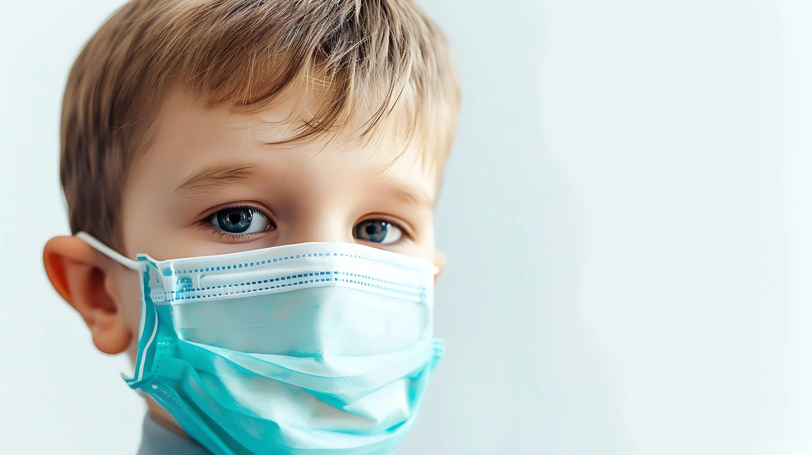 Young Child in Medical Mask — free download from Dotvec