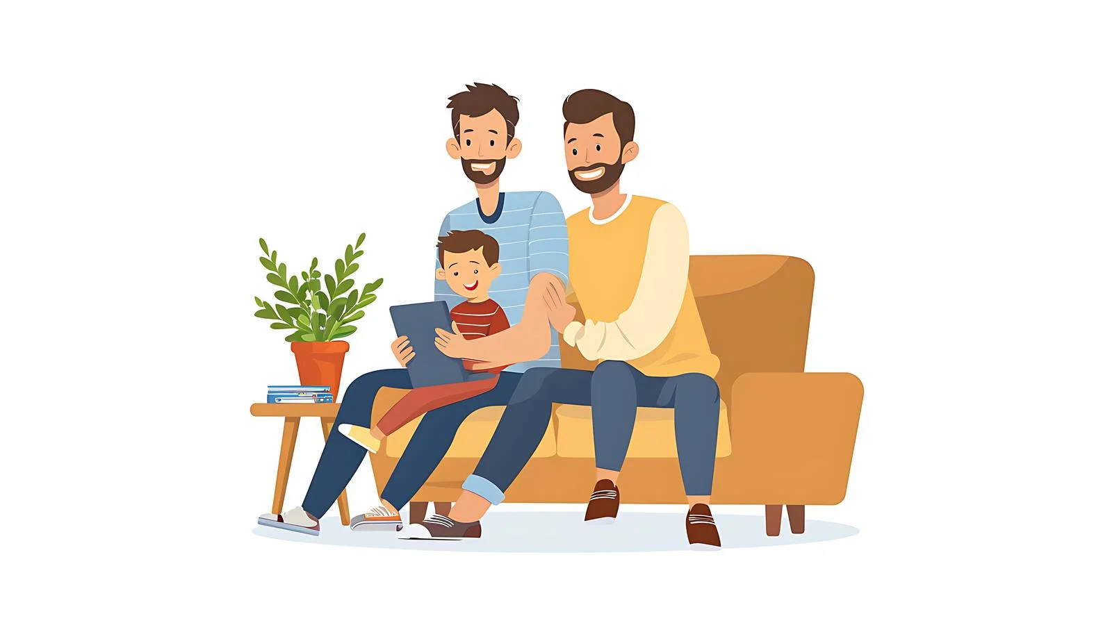 Father and Son Bonding While Working — free download from Dotvec