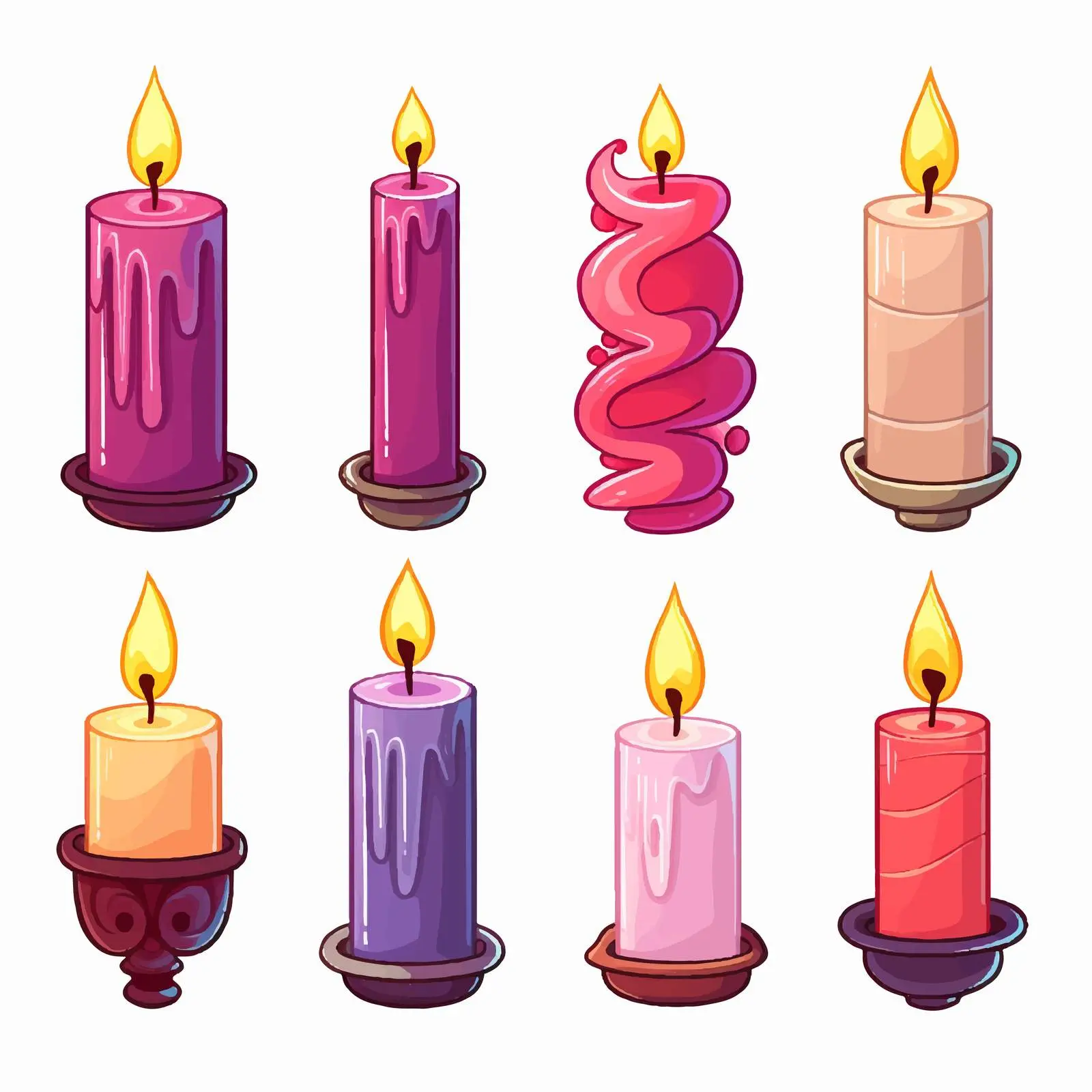 Minimalist Candle Line Art Illustration — free download from Dotvec