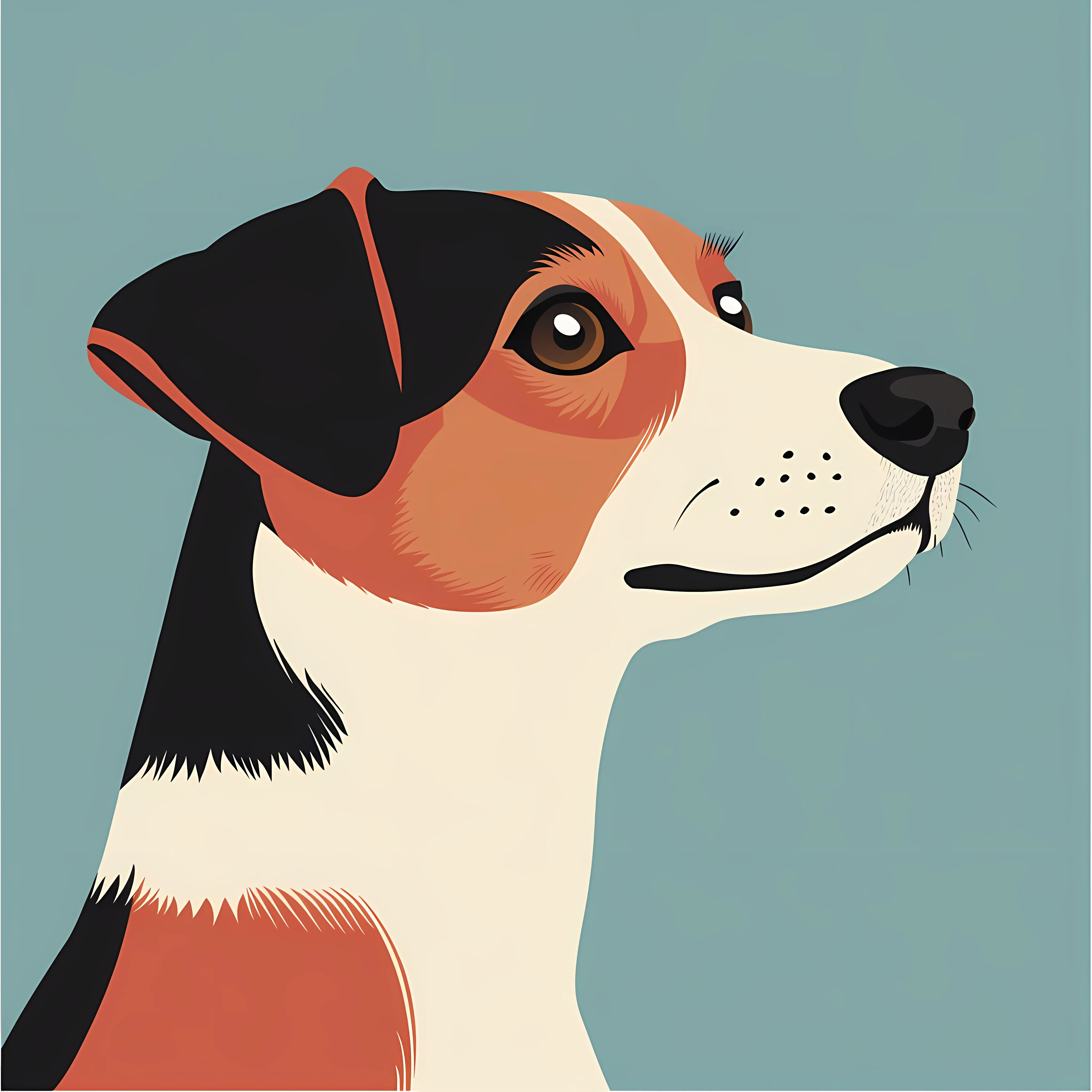 Cute Little Dog Flat Vector Illustration — free download from Dotvec