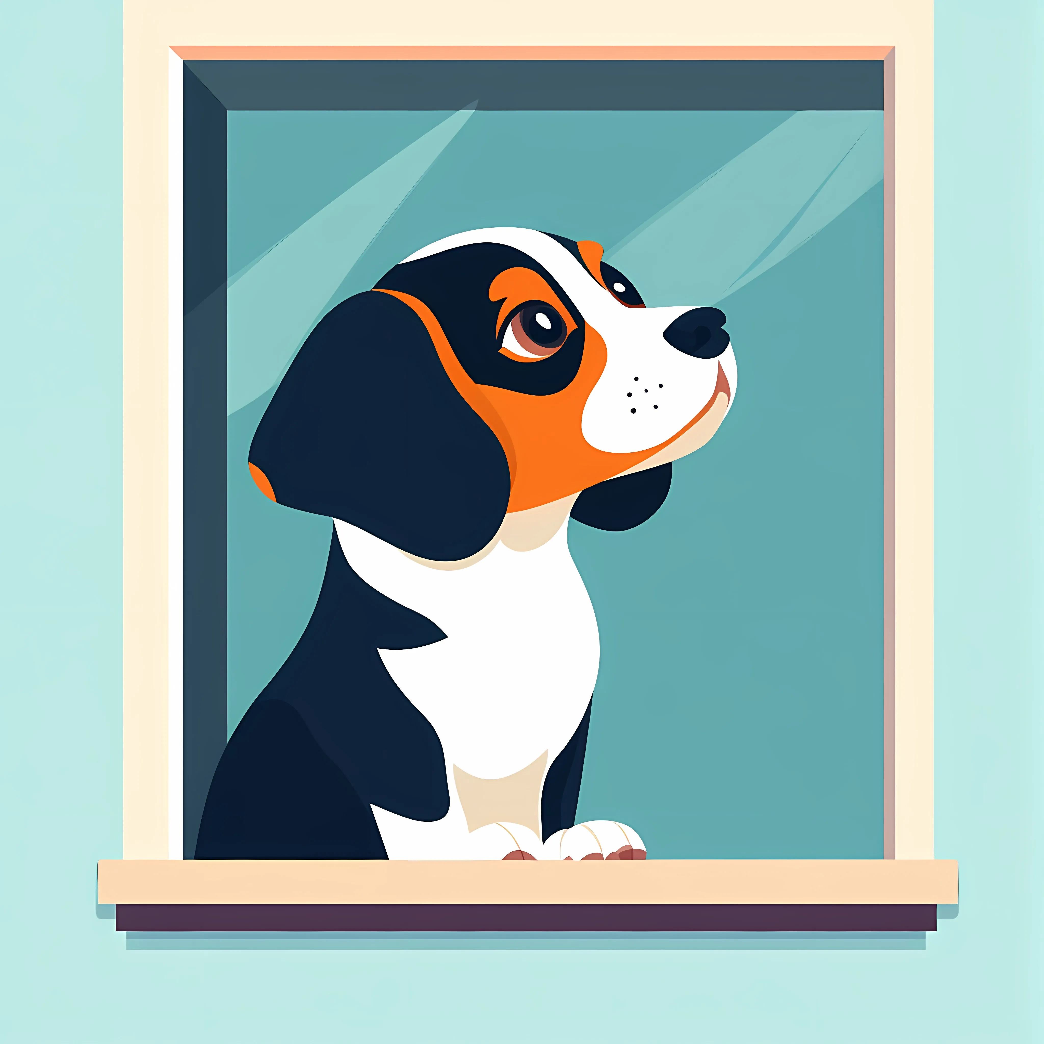 Cute Little Dog Flat Vector Illustration — free download from Dotvec