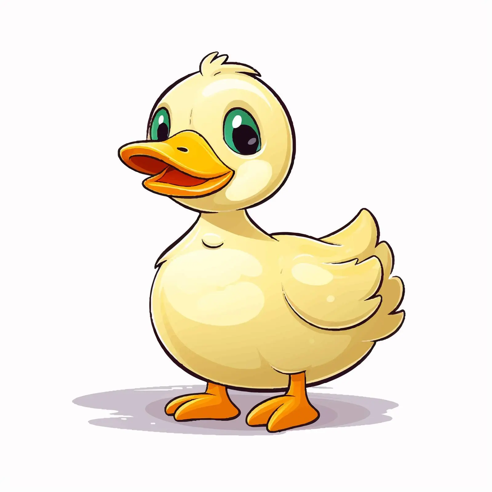 Little Duck Line Art Vector Illustration — free download from Dotvec
