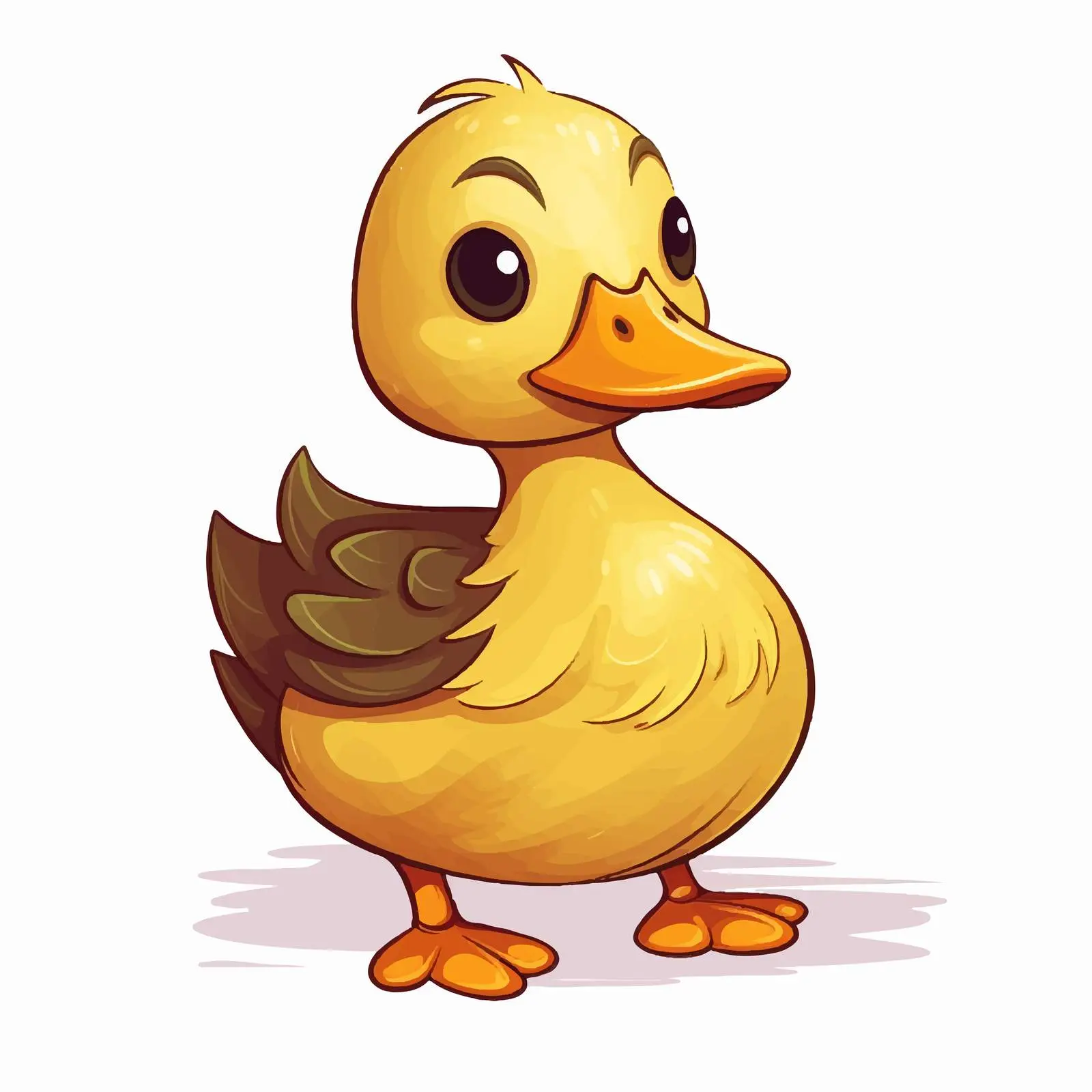 Cute Little Duck Vector Illustration – free outdoor design image from Dotvec